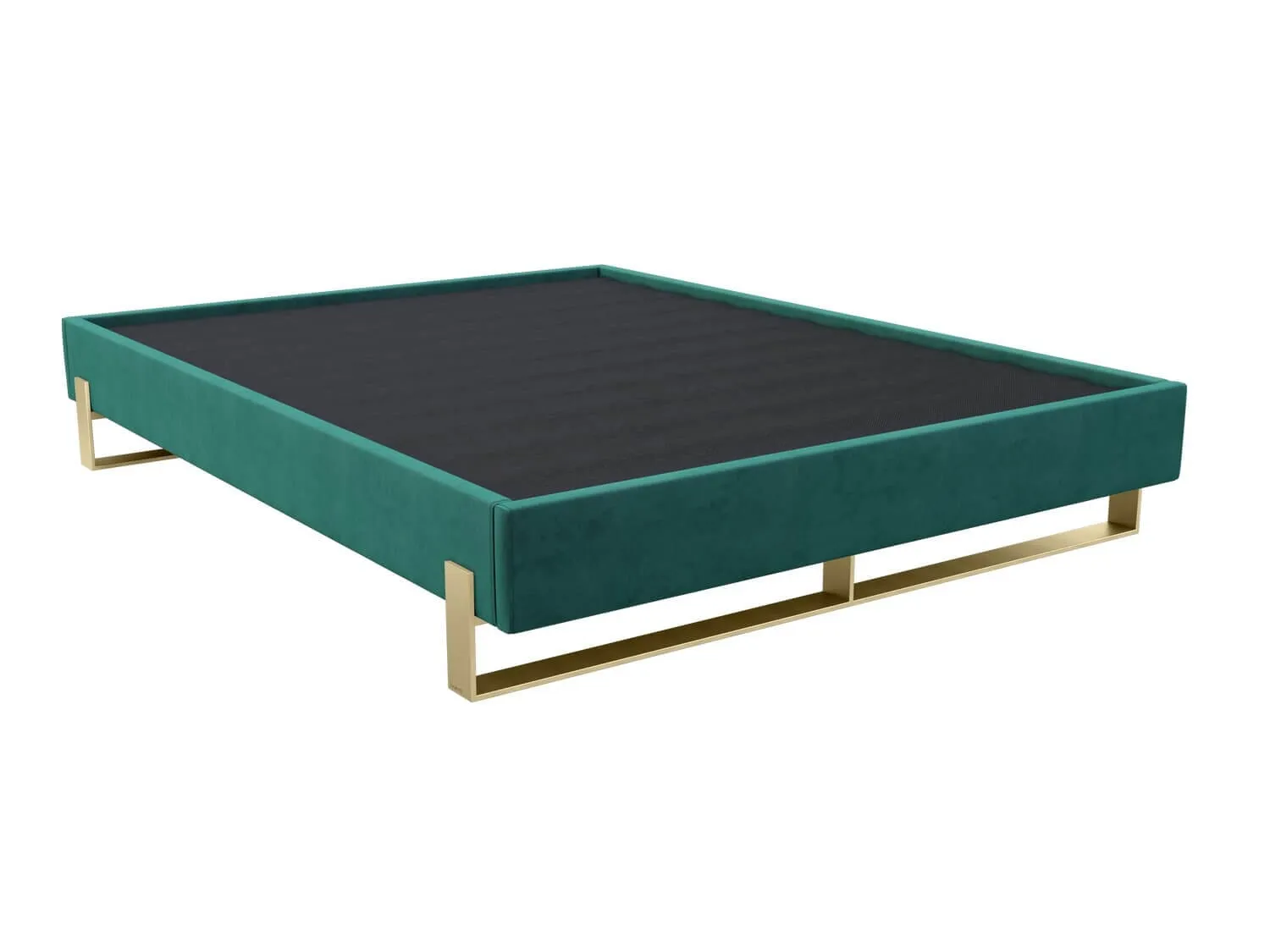 Vant Elevated Platform Bed Burnished Brass - California King Size