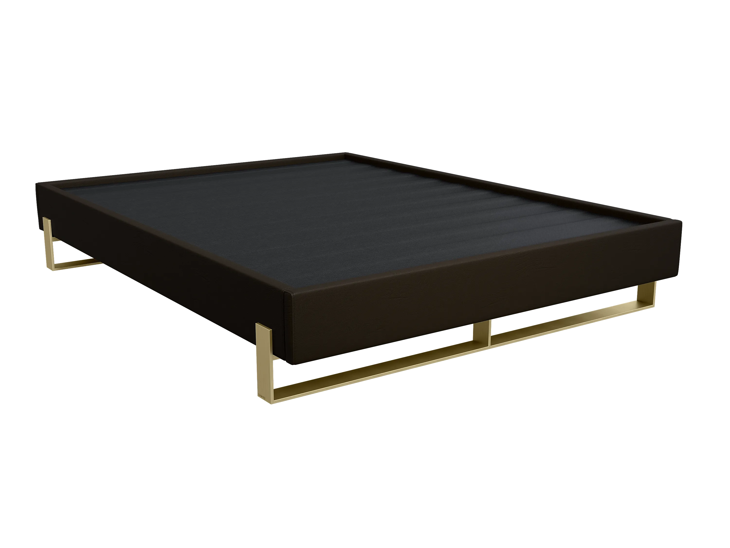 Vant Elevated Platform Bed Burnished Brass - California King Size