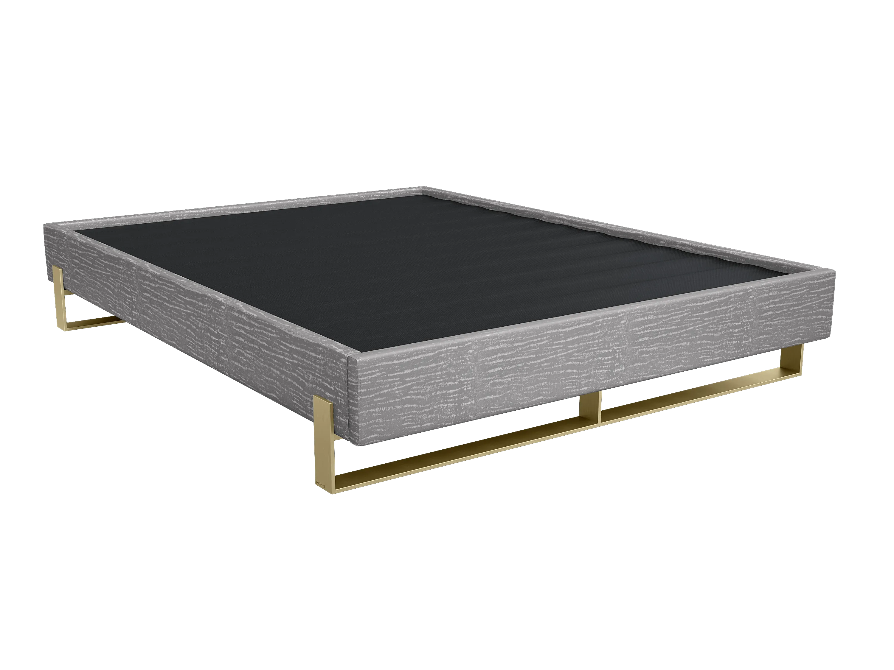 Vant Elevated Platform Bed Burnished Brass - California King Size