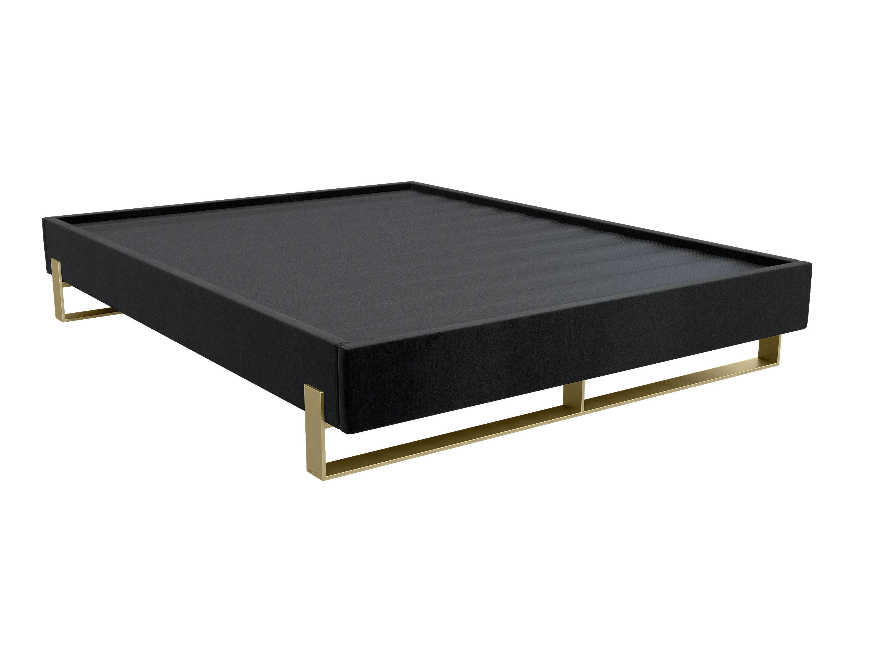 Vant Elevated Platform Bed Burnished Brass - California King Size