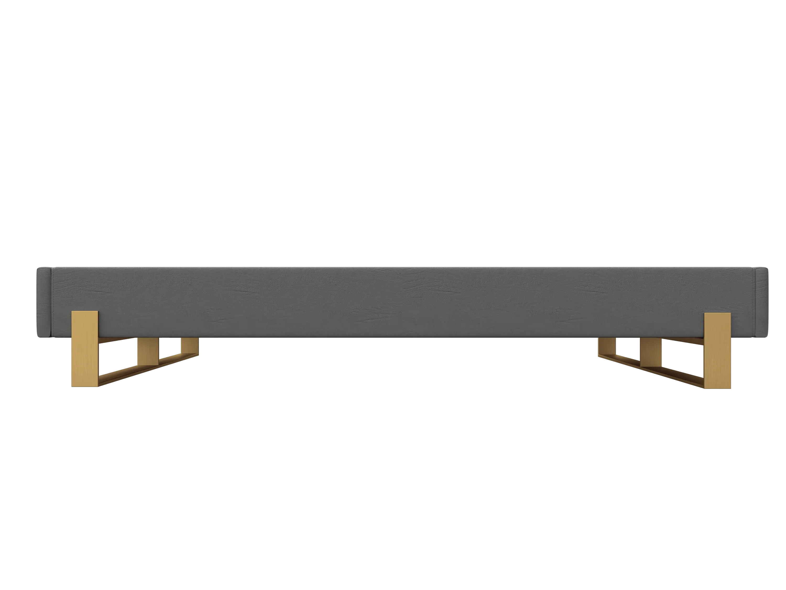 Vant Elevated Platform Bed Burnished Brass - California King Size