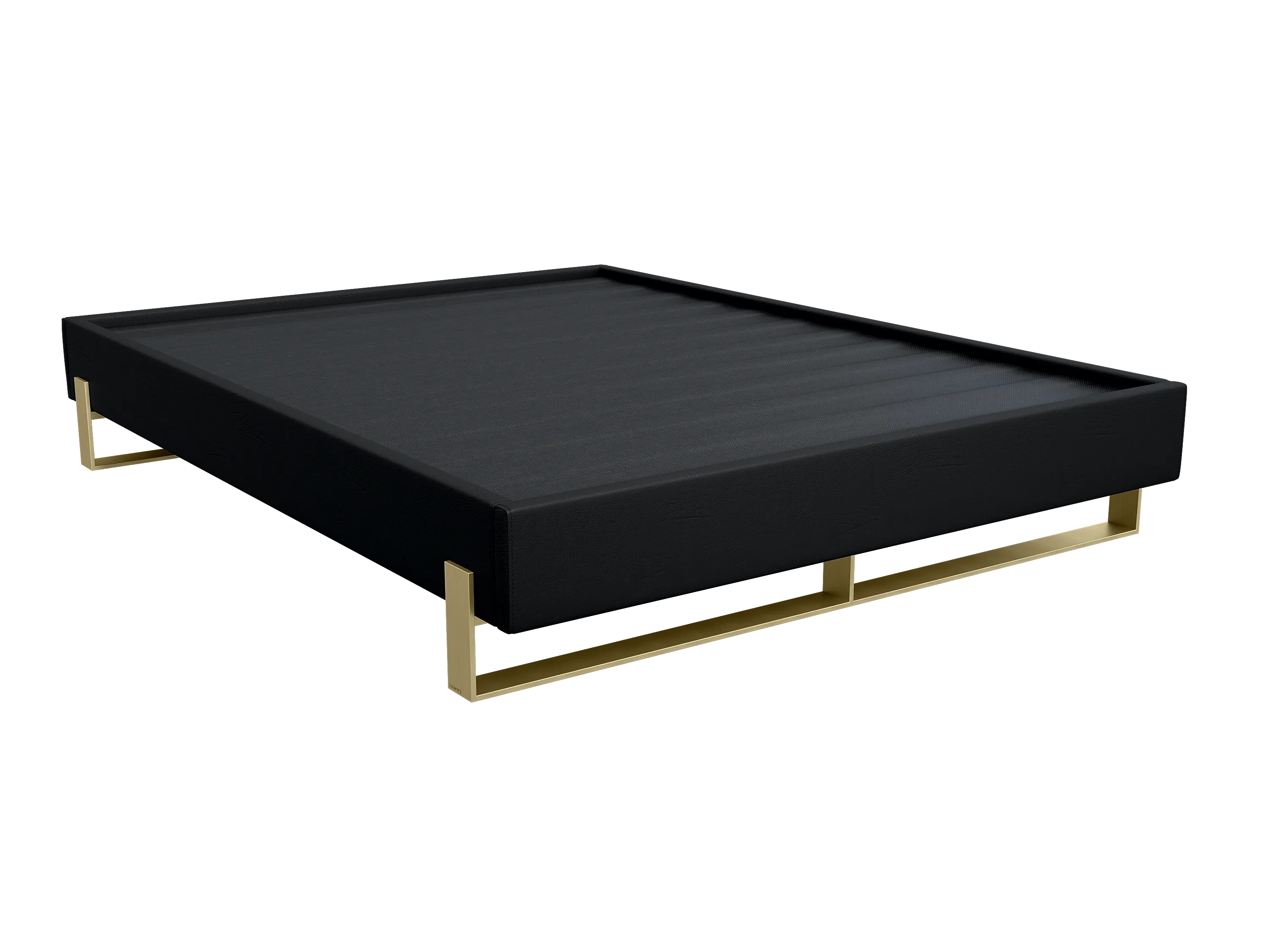 Vant Elevated Platform Bed Burnished Brass -Full Size