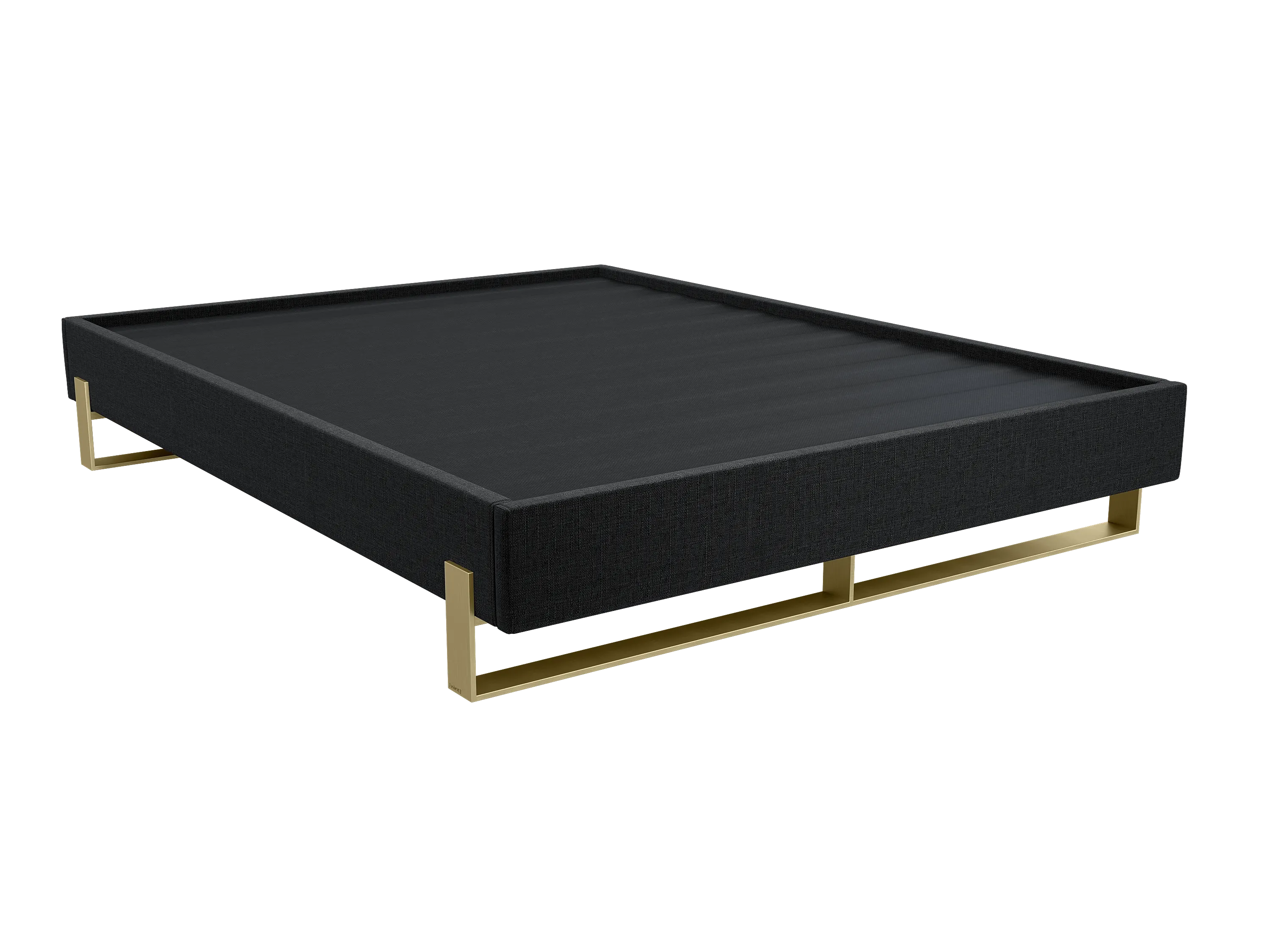 Vant Elevated Platform Bed Burnished Brass - King Size