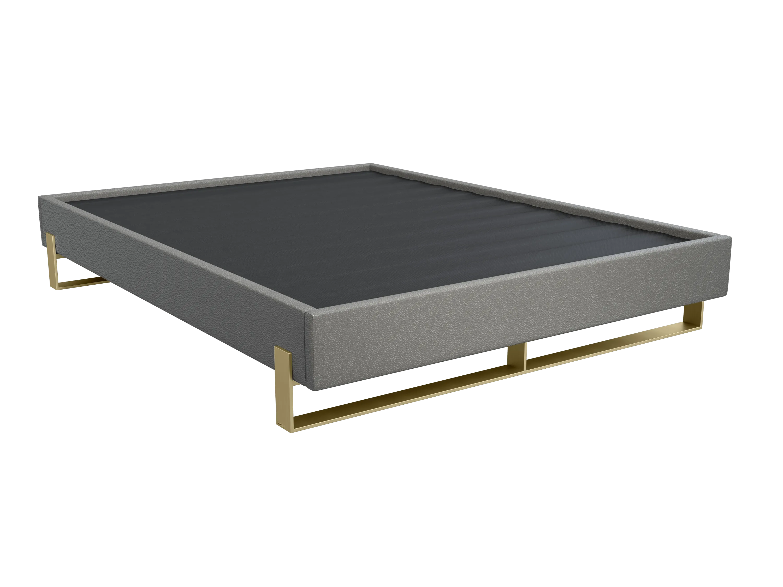 Vant Elevated Platform Bed Burnished Brass - King Size