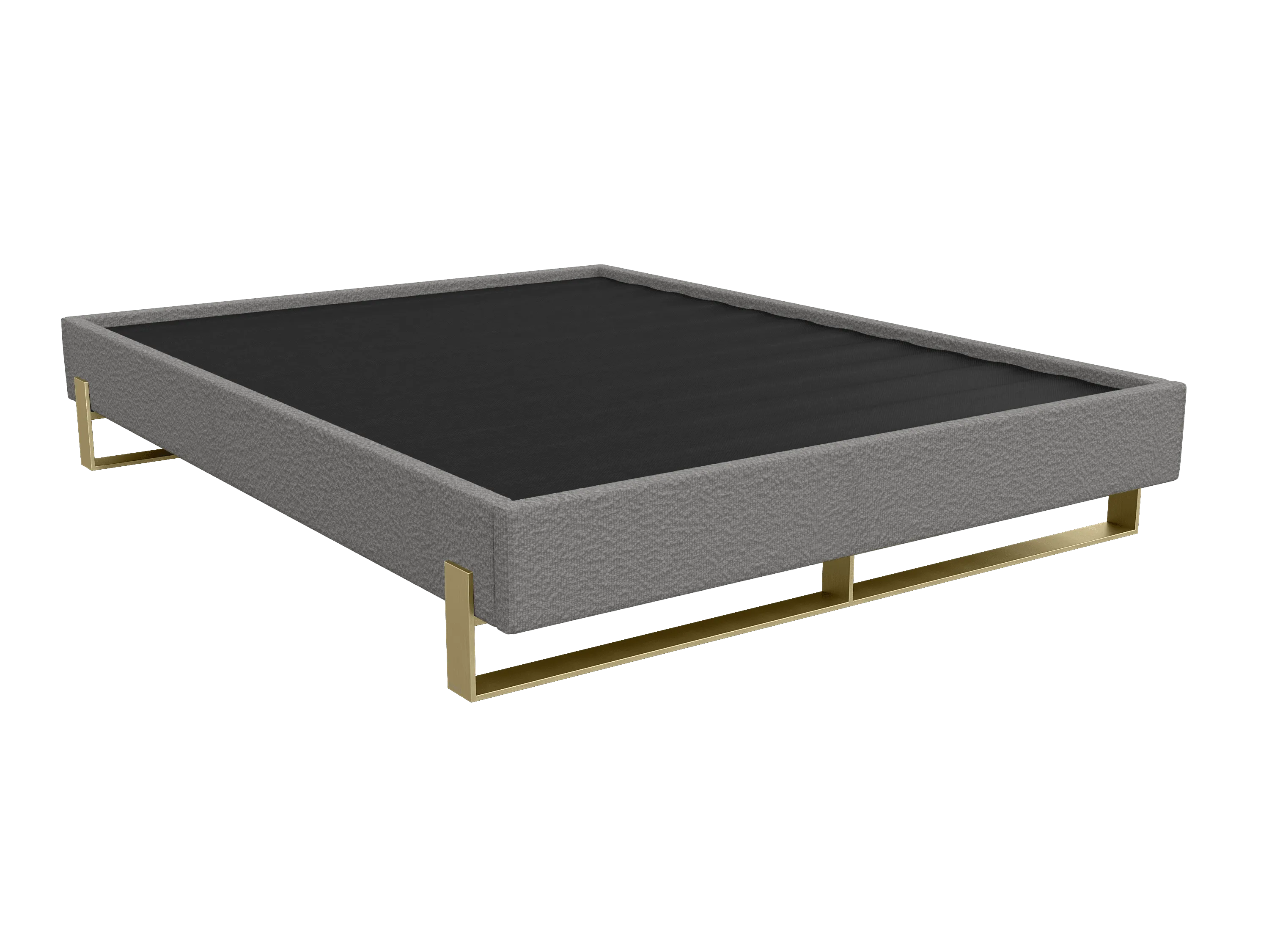 Vant Elevated Platform Bed Burnished Brass - King Size