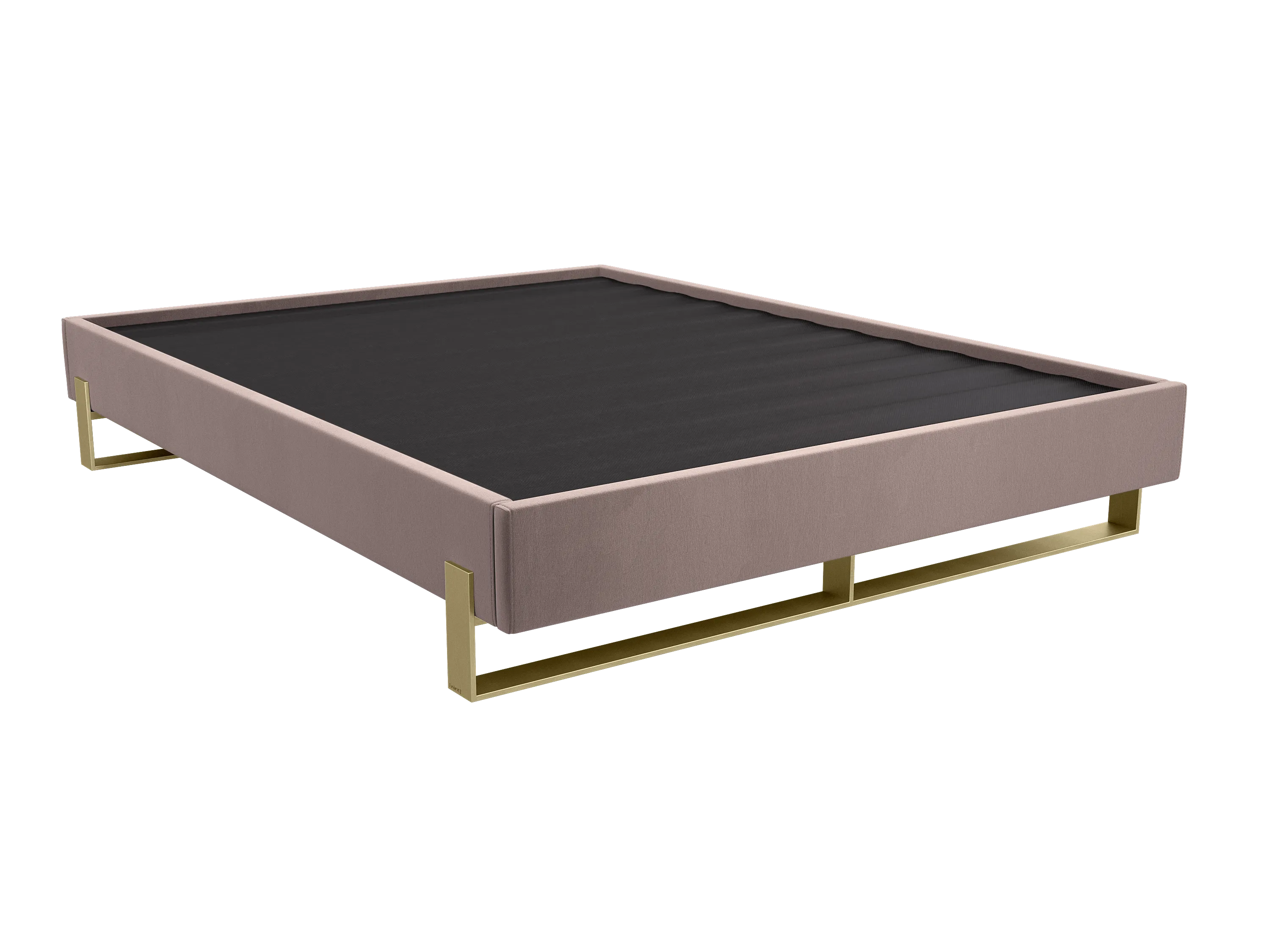 Vant Elevated Platform Bed Burnished Brass - Queen Size