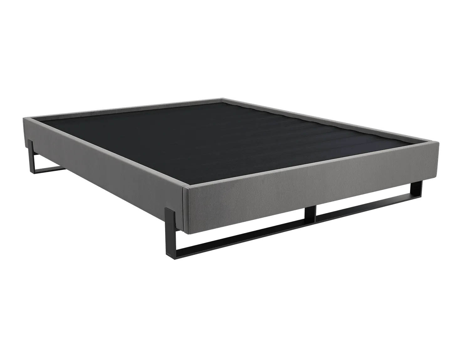 Vant Elevated Platform Bed Matte Black- King Size