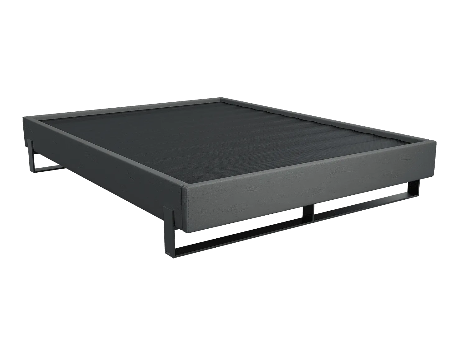 Vant Elevated Platform Bed Matte Black- King Size