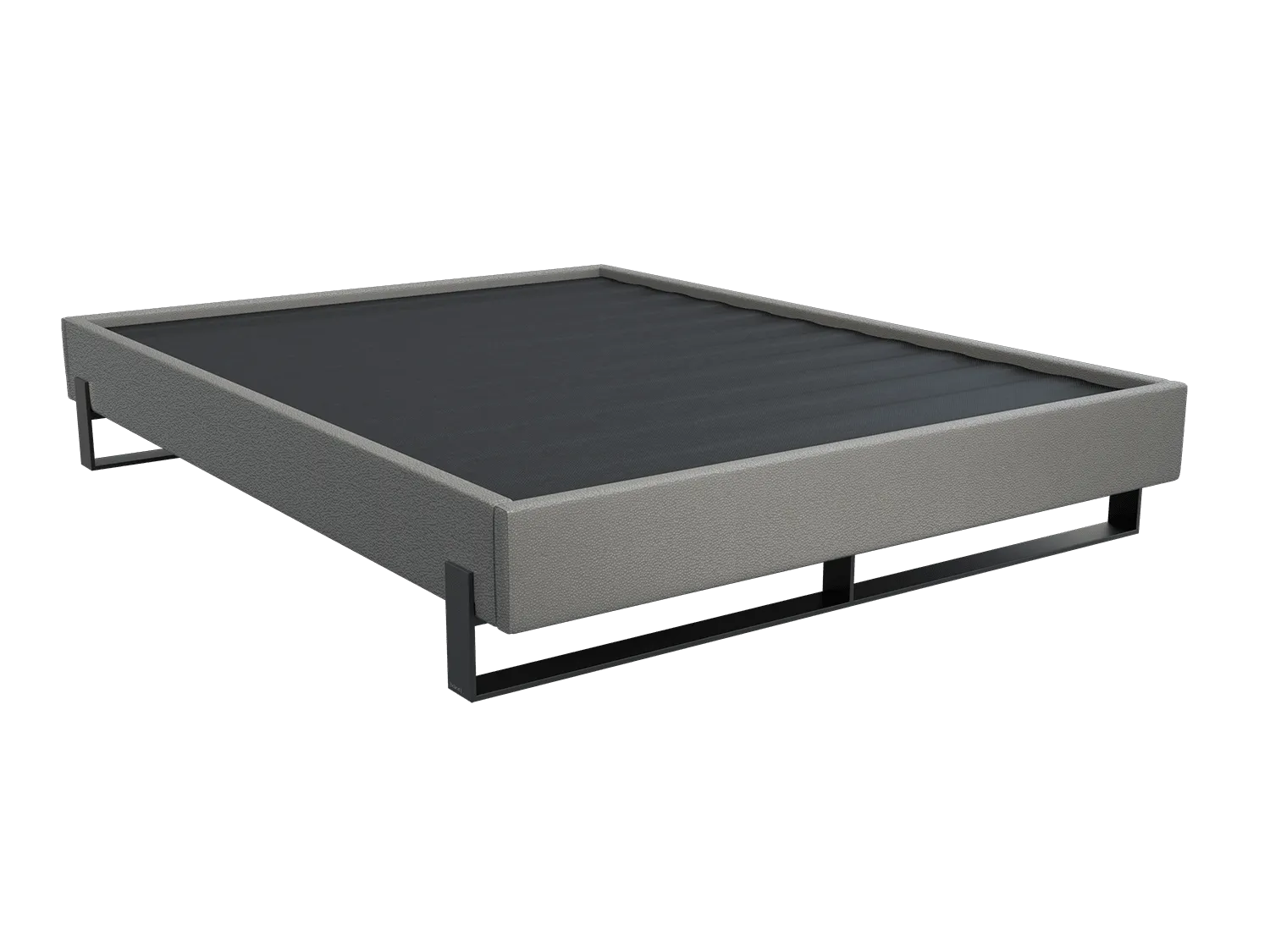 Vant Elevated Platform Bed Matte Black- King Size