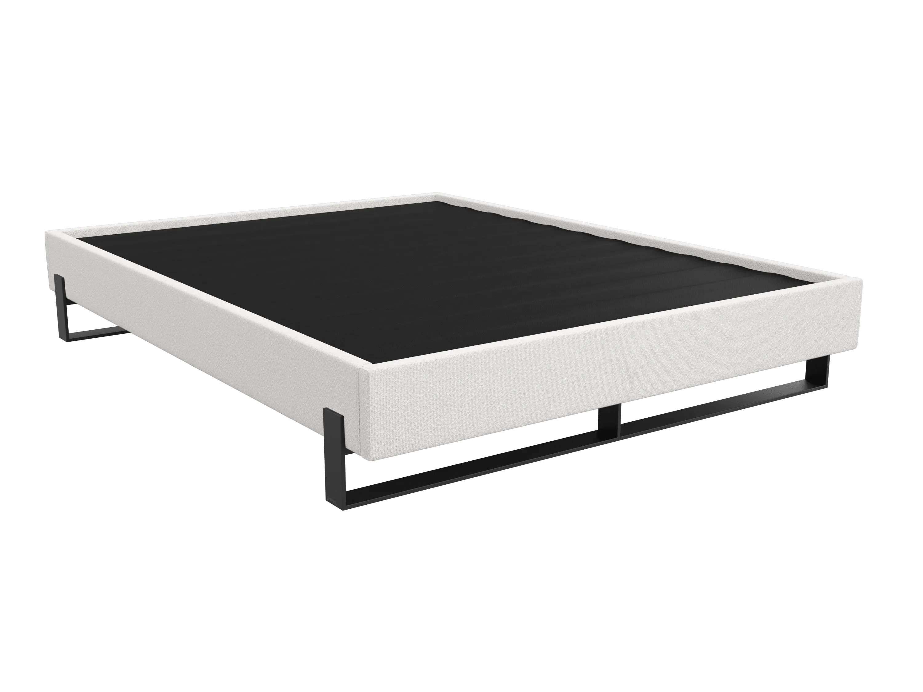 Vant Elevated Platform Bed Matte Black- Queen Size