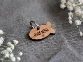 Wooden Fish Shape Cat ID Tag